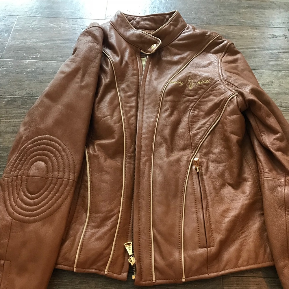 Baby phat leather jacket   Brand new
